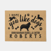 オーストラリアの羊飼い犬が好きおもしろいでしょうか? ドアマット (正面)