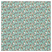 オーストラリアの羊飼い犬のコラージュ ファブリック (見本)