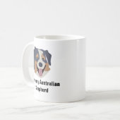 オーストラリアの羊飼い犬のコーヒー・マグ コーヒーマグカップ (正面左)