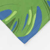 オーストラリアの羊飼い犬のトロピカル離れ フリースブランケット (角)