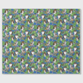 オーストラリアの羊飼い犬のトロピカル離れ ラッピングペーパー (フラット)