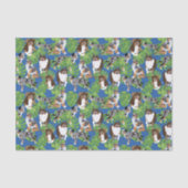 オーストラリアの羊飼い犬のトロピカル離れ 薄葉紙 (正面)