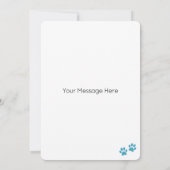 オーストラリアの羊飼い犬のパーソナライズハッピーバースデー カード (裏面)