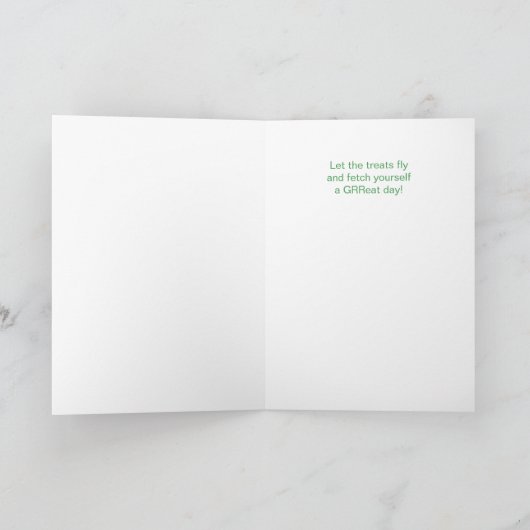 オーストラリアの羊飼い犬のパーティーハット誕生日 カード (内部)