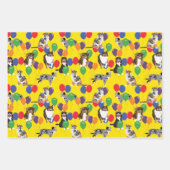 オーストラリアの羊飼い犬の品揃え ラッピングペーパーシート (正面)