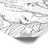 オーストラリアの羊飼い犬の大人の着色 ポスター (角)