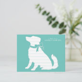 オーストラリアの羊飼い犬の子犬 サンキューカード (スタンド正面)