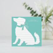 オーストラリアの羊飼い犬の子犬 サンキューカード (スタンド正面)