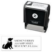 オーストラリアの羊飼い犬の子犬 セルフインキングスタンプ (インサイチュ)