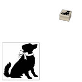 オーストラリアの羊飼い犬の子犬 ラバースタンプ (押印)