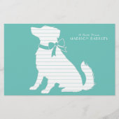 オーストラリアの羊飼い犬の子犬 便箋 (正面)