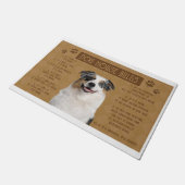 オーストラリアの羊飼い犬の家の規則もしは、壊れた ドアマット (アングル)