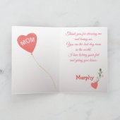 オーストラリアの羊飼い犬の母の日の愛 カード (内部)