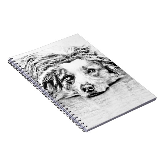 オーストラリアの羊飼い犬の芸術 ノートブック (右側)