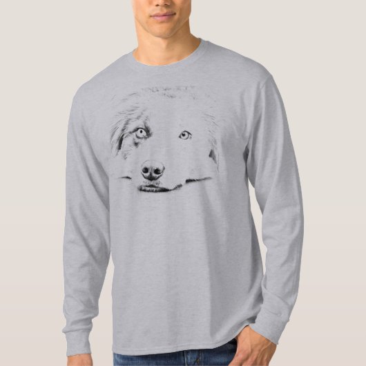 オーストラリアの羊飼い犬の芸術 Tシャツ (正面)