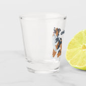 オーストラリアの羊飼い犬パーソナライズされた ショットグラス (左)