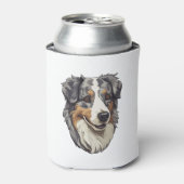 オーストラリアの羊飼い犬3 缶クーラー (缶正面)
