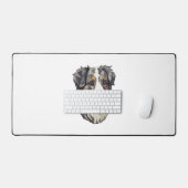 オーストラリアの羊飼い犬 デスクマット (キーボード&マウス)