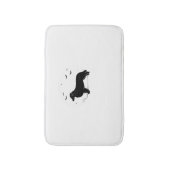 オーストラリアの羊飼い犬 – ハロウィンムーンシルエット バスマット (正面縦)