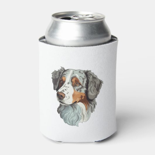 オーストラリアの羊飼い犬 缶クーラー (缶正面)
