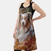 オーストラリアの羊飼い紅葉秋インスパイア エプロン (インサイチュ)