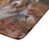 オーストラリアの羊飼い紅葉秋インスパイア カッティングボード (角)