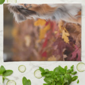 オーストラリアの羊飼い紅葉秋インスパイア キッチンタオル (折り畳み)