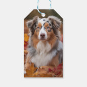 オーストラリアの羊飼い紅葉秋インスパイア ギフトタグ (裏面)