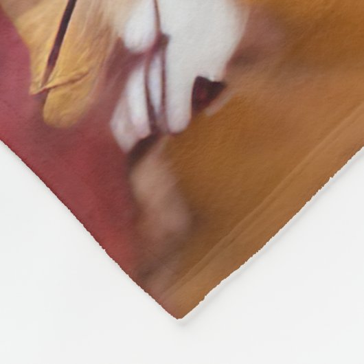 オーストラリアの羊飼い紅葉秋インスパイア フリースブランケット (角)