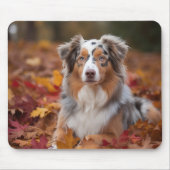 オーストラリアの羊飼い紅葉秋インスパイア マウスパッド (正面)