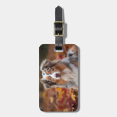 オーストラリアの羊飼い紅葉秋インスパイア ラゲッジタグ (正面縦)