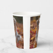 オーストラリアの羊飼い紅葉秋インスパイア 紙コップ (右)