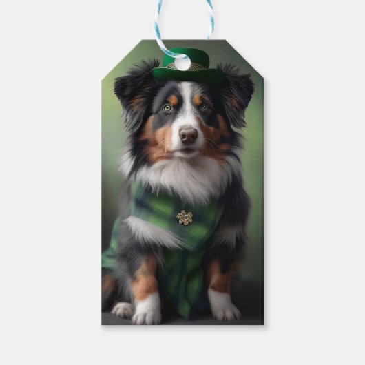 オーストラリアの羊飼い聖パトリック ギフトタグ (正面)