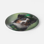 オーストラリアの羊飼い聖パトリック ペーパープレート (アングル)