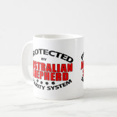 オーストラリアの羊飼い証券 コーヒーマグカップ (正面左)