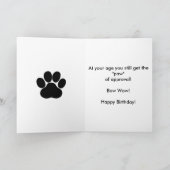 オーストラリアの羊飼い誕生日パーティードッグ カード (内部)