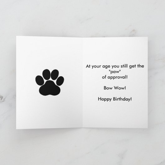 オーストラリアの羊飼い誕生日パーティードッグ カード (内部)