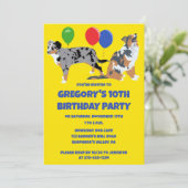 オーストラリアの羊飼い誕生日パーティー 招待状 (スタンド正面)