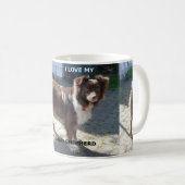 オーストラリアの羊飼い赤いトリ愛w pic コーヒーマグカップ (正面右)