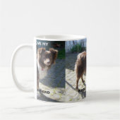 オーストラリアの羊飼い赤いトリ愛w pic コーヒーマグカップ (左)