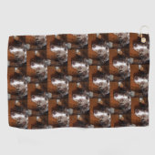 オーストラリアの羊飼い赤いメルレ敷設フラット ゴルフタオル (横)