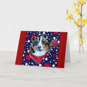 オーストラリアの羊飼い カード (黄色い花)