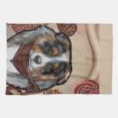 オーストラリアの羊飼い キッチンタオル (横)