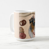 オーストラリアの羊飼い コーヒーマグカップ (正面左)