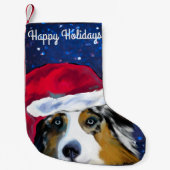 オーストラリアの羊飼い スモールクリスマスストッキング (正面)