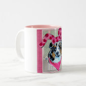 オーストラリアの羊飼い ツートーンマグカップ (正面左)