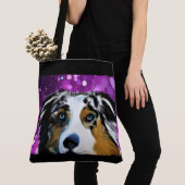 オーストラリアの羊飼い トートバッグ (クローズアップ)