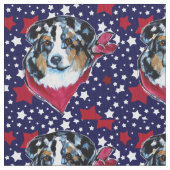 オーストラリアの羊飼い ファブリック (クローズアップ)