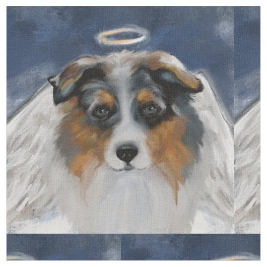 オーストラリアの羊飼い ファブリック (クローズアップ)