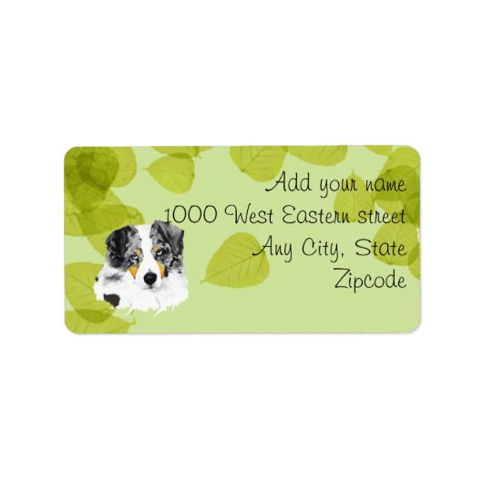 オーストラリアの羊飼い – ブルーメルルオージーズロック!! ラベル (正面)